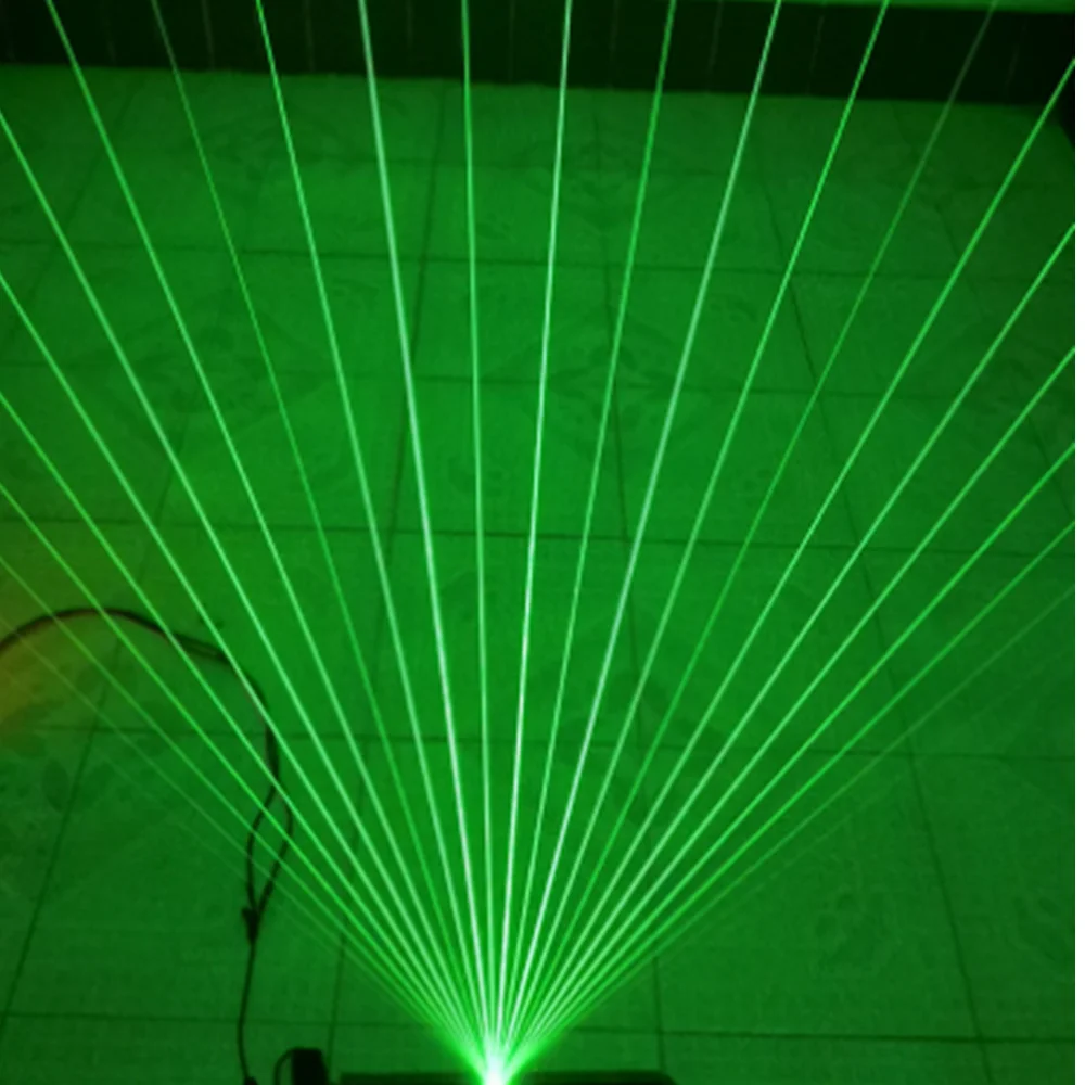 532nm 50mw Fan-Shaped Green Laser Module with Heat Sink, Green Light, Evening Laser Light Vue