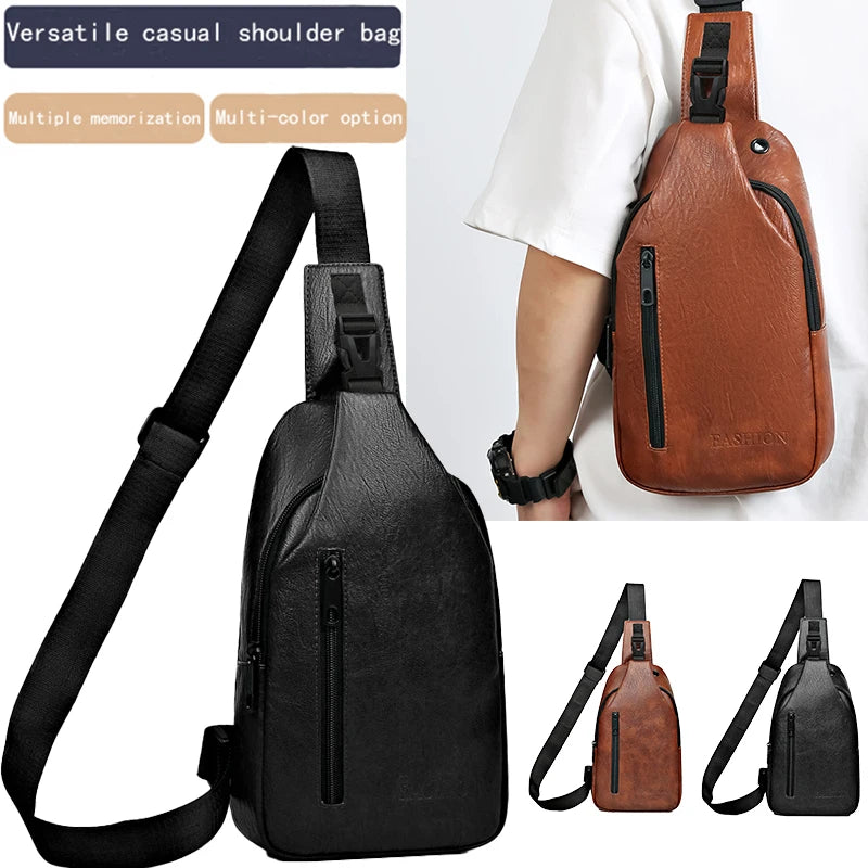 Solid Fashionable Casual Crossbody Bag Single Shoulder Adjustable