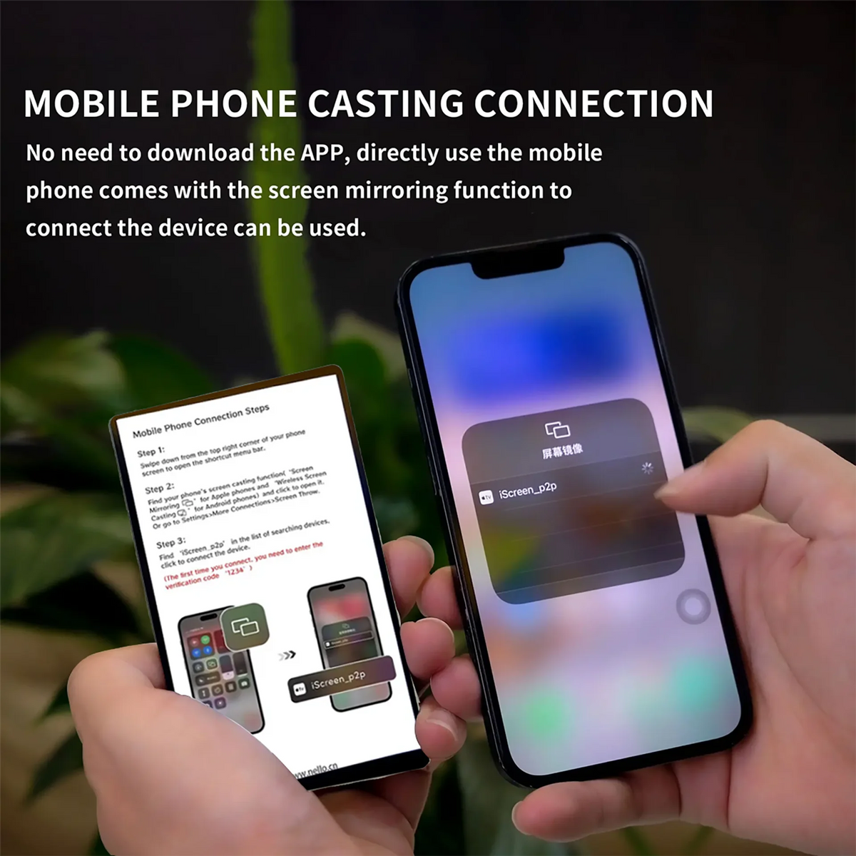 Magnetic Cell Phone Vlog Self Timer Monitor Screen Using Rear Camera Monitor For Live Streaming Creating Content Self-Timer Vue