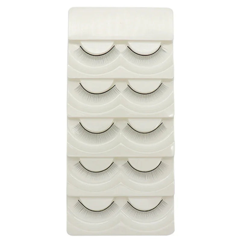 5 Pairs Practice Training Lashes | Eyelash Extension Beginners Lash Training Supplies Vue