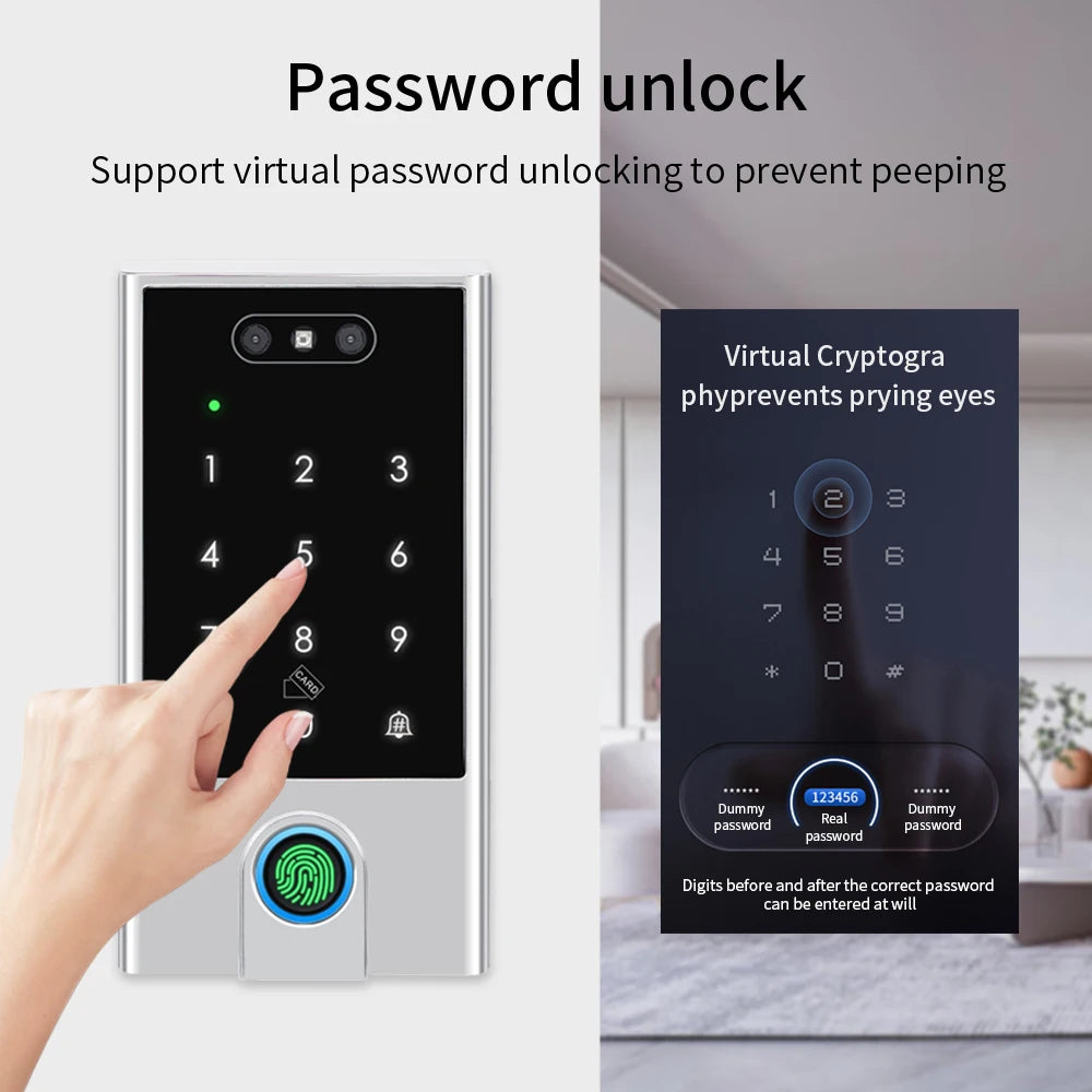support tuya app Wifi 125KHz13.56MHZ RFID Access Control Reader Facial Recognition Biometrics Fingerprint Wiegand Access Control Vue