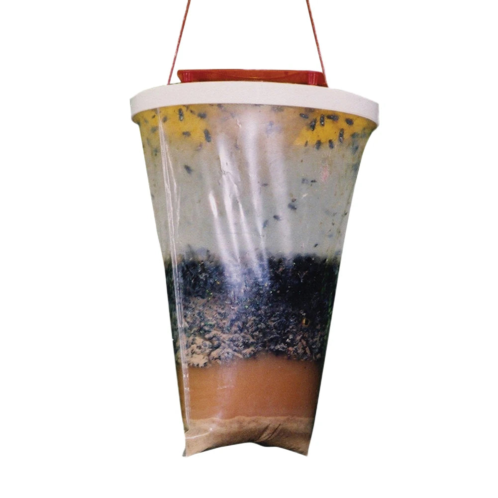 Hanging Fly Trap Bag with Bait – Outdoor Insect Catcher Fly Trap Bag Vue