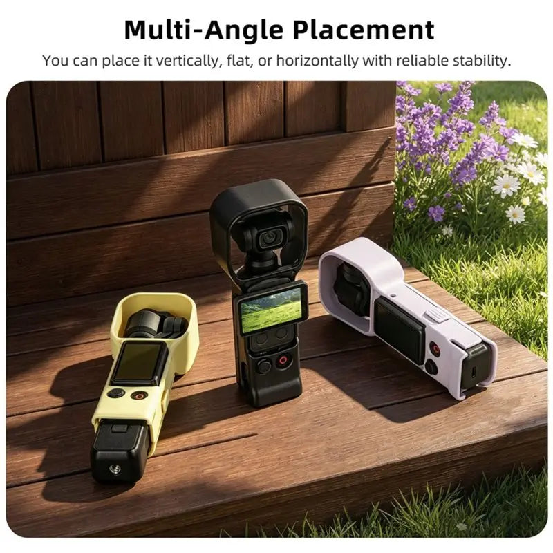Hot-For DJI Osmo Pocket 4/3 No-Removal Instant Shooting Sunshade Shockproof Protective Case Accessories Vue