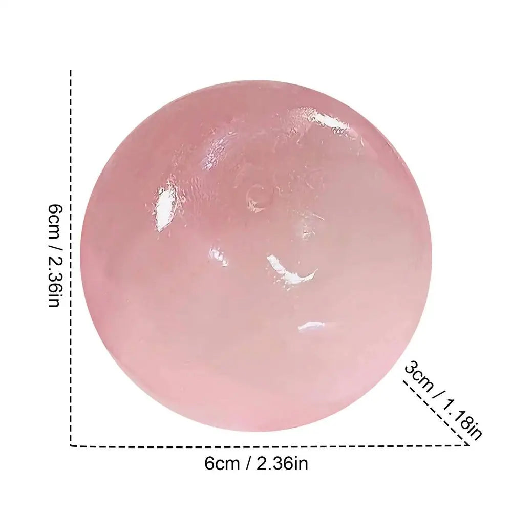 Slow Rebound Squish y Ball, Clear Sensory Stress Relief Toy, Tension Reduction Calming Fidget For Kids Students Adults Office Vue B