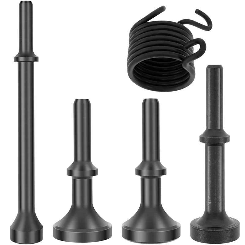 Smoothing Air Hammer Bits Set, 5Pcs Air Pneumatic Hammer Tool Kit Air Hammer With Spring For 150, 190, 250 Air Hammerabkw Vue