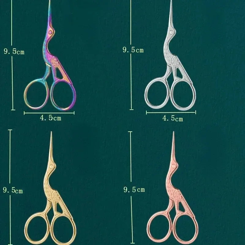 For Hair Scissors Round Head Type BeautyScissors Eyebrows Stainless Steel Nose Stork Nose Hair Beard Ear Hair Eyebrow Scissors Vue