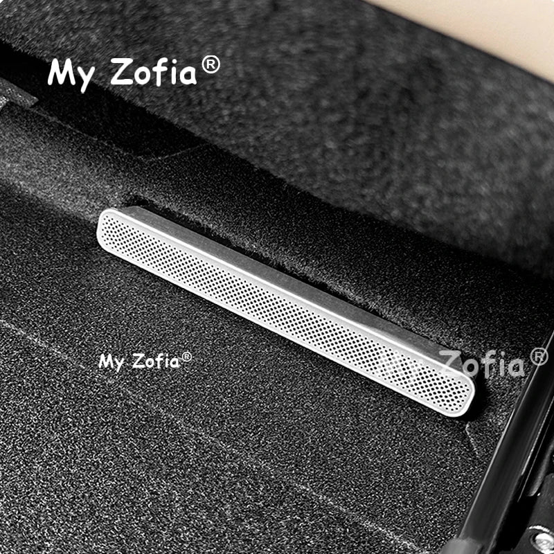 For Smart #3 2024 2025 2026 Car Stainless steel Under Seat Air Vent Outlet Grille Cover Interior Protector Accessories Vue