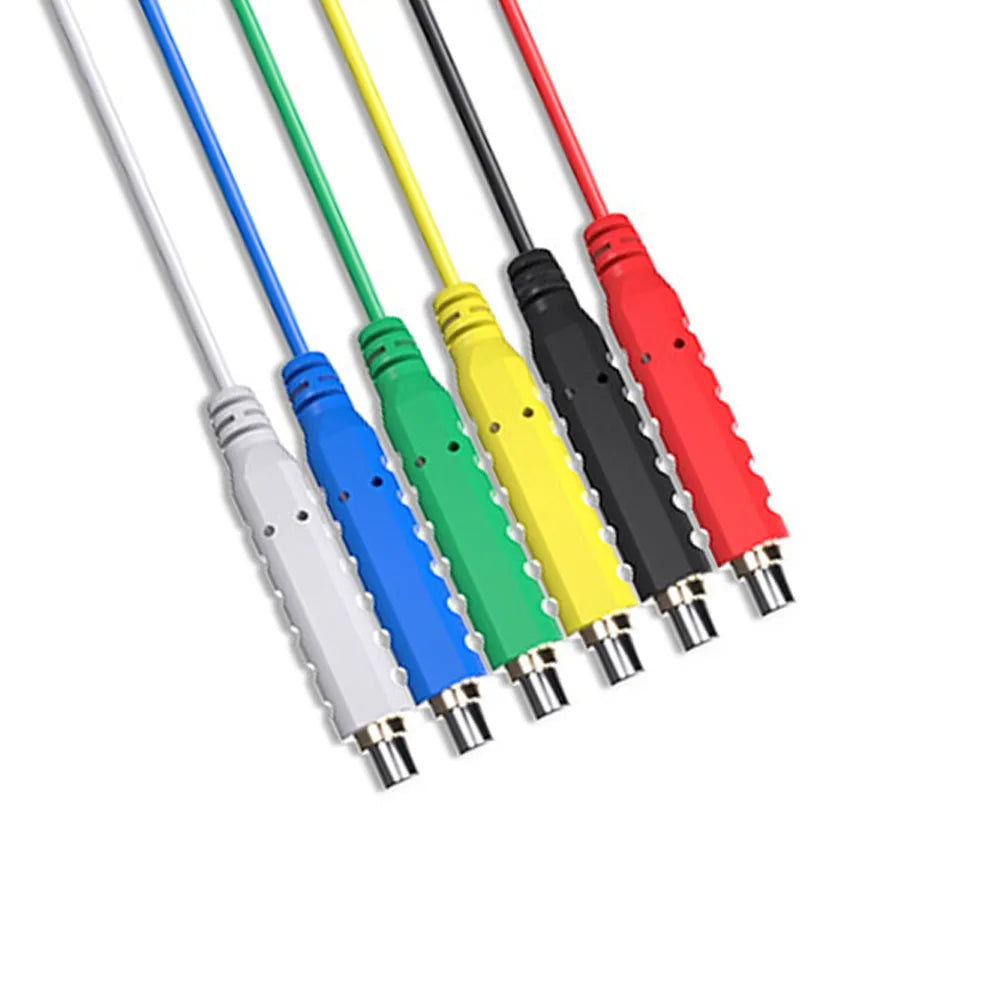 6PCS Magnetic Test Leads AC30V 5A 20AWG Professional Low Voltage Magnetic Jumper Silicone Flexible Jumper Leads for Testing Vue