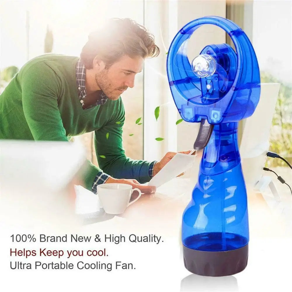 Portable Humidifier Cooling Desk Air Misting Spray Fan Water Battery