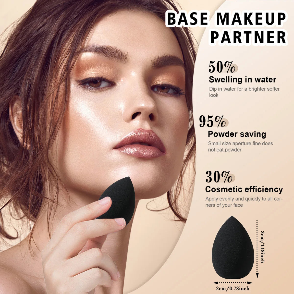 Beauty Makeup Tool Combo Set Face Wash Makeup Puff Full Set Clean Brush Set Professional Triangle Powder Puff Cosmetic Tool Vue