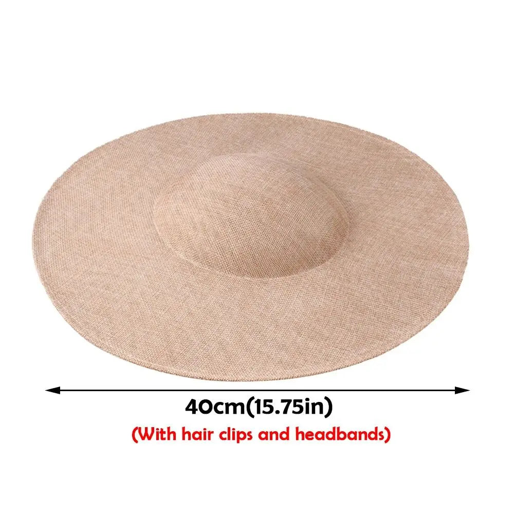 Fashion Fascinators Base DIY Clip Women Wedding Headpiece Big