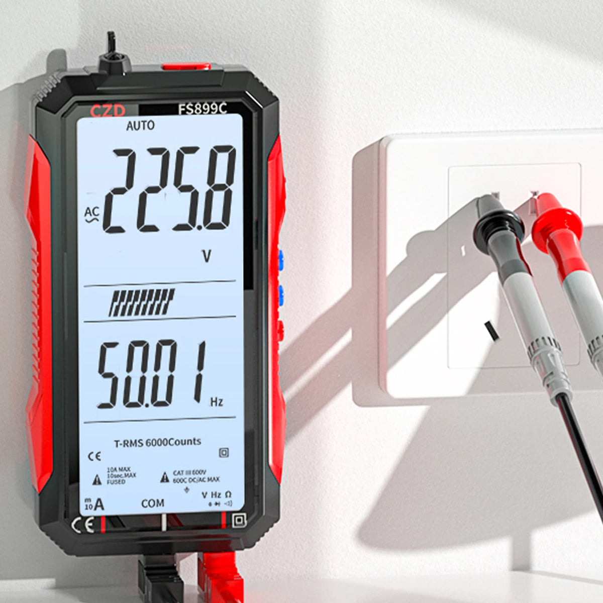 Smart Digital Multimeter USB-C Auto-Ranging True RMS Tester Digital Multimeter Vue