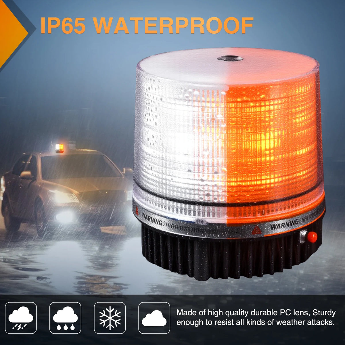 Nilight Vehicle Roof-Mounted Flashing Light, Rotating Warning Light,Vehicle Light With Magnetic Base for Car Decorativ Vue