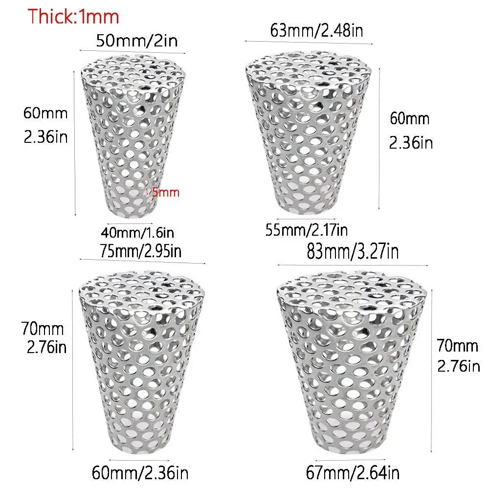 Anti Blocking Gutter Guards Stainless Steel Anti Insect Bird Rooftop Floor Drain Cover Protectors Circular Shape Vue