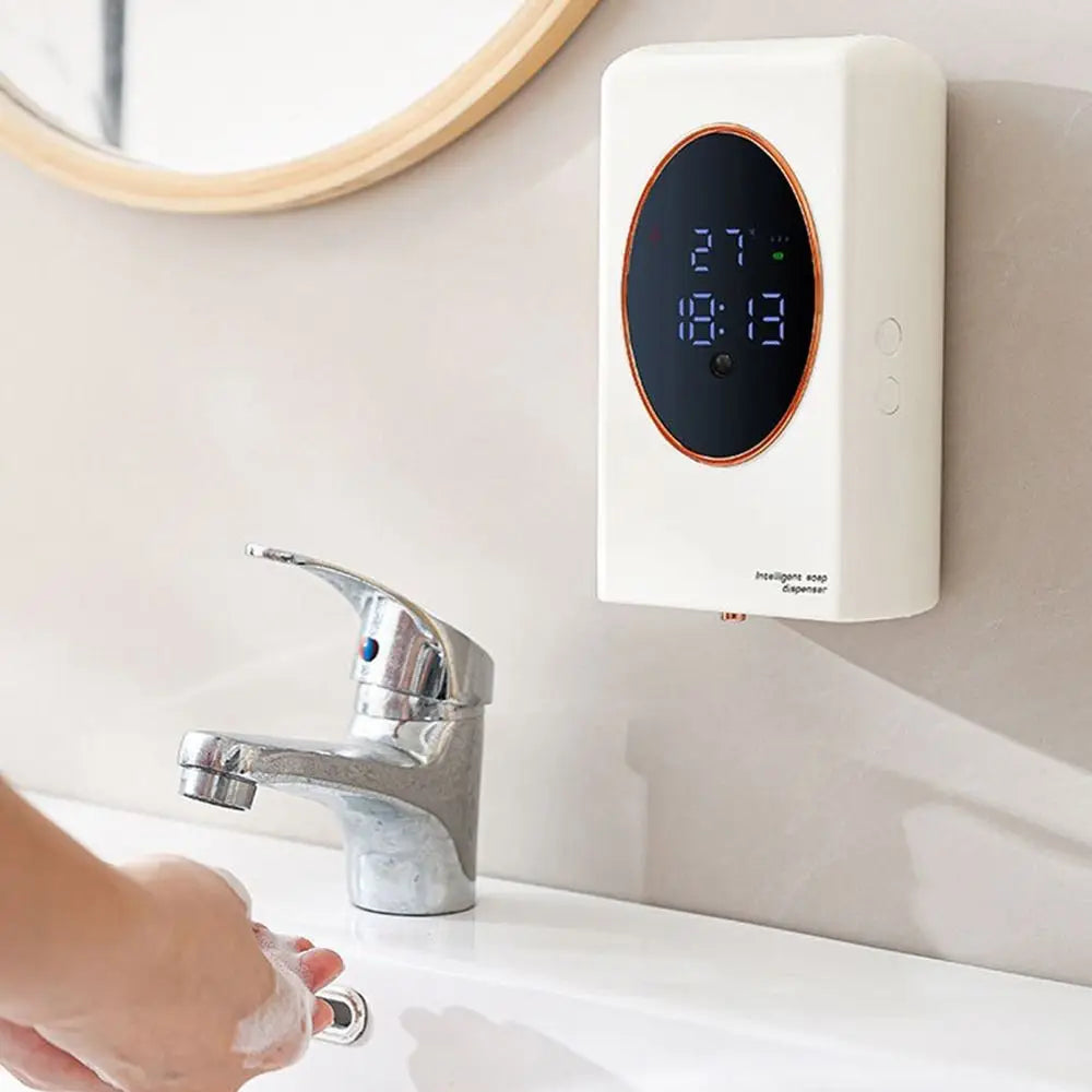 Wall Mounted Automatic Soap Dispenser Smart Sensing Large Capacity Hand Sanitizer Dispenser Hole Free 480ml Vue