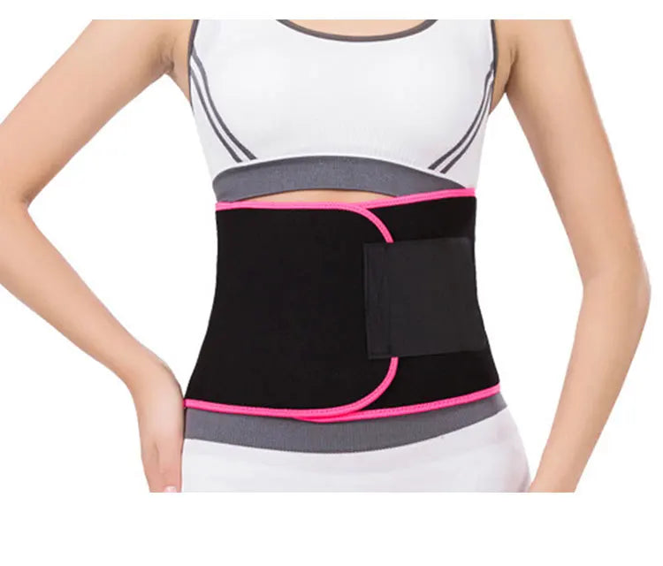 Outdoor Running Waist Belt Multi-color Optional Sports Mobile Phone Pocket Fitness Belt High Waist, Abdominal Belt Vue pink S