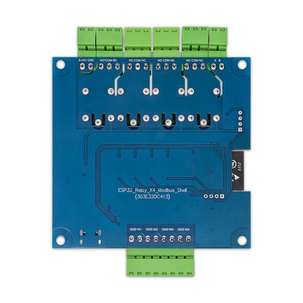 DC9-24V ESP32 Modbus RTU Four Channel Relay Module RS485 Development Board MODBUS Protocol Optocoupler Isolation Relay Board Vue