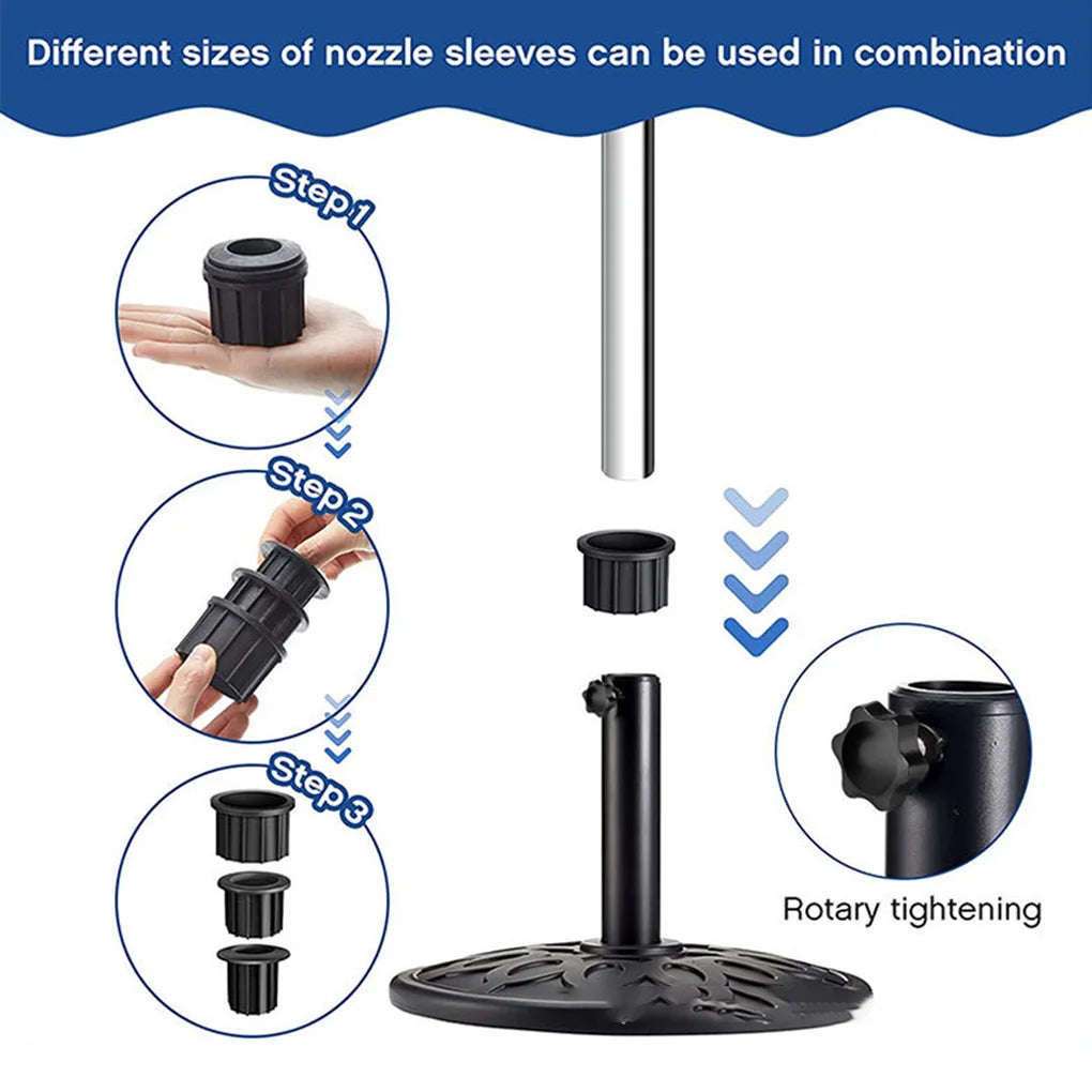 8pieces Plastic Parasol Stand Replacement Parts For Most Beach Backyard Balcony Umbrella Hole Vue