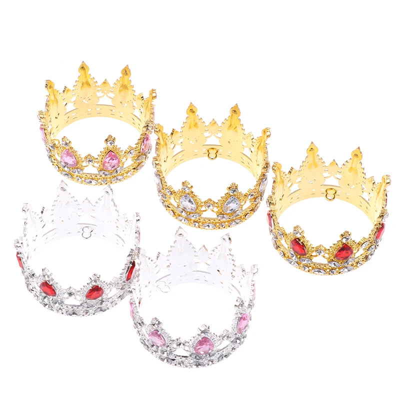 1PCS Cotton Doll Retro Crown Headwear Korea Dolls Cotton Doll Crown For Baby Doll Dress Fashion Doll Accessories Vue