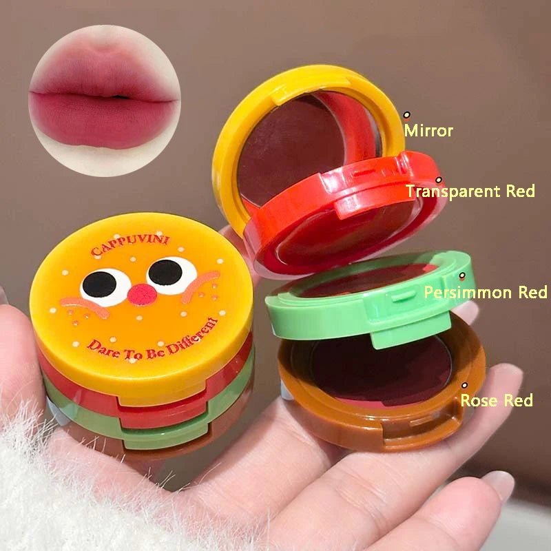 Nude Lipstick Set 3 in 1 Waterproof Velvet Red Brown Matte Mousse Lip Mud Combo Tint Non-stick Cup Lips Makeup Kit Cosmetics Vue