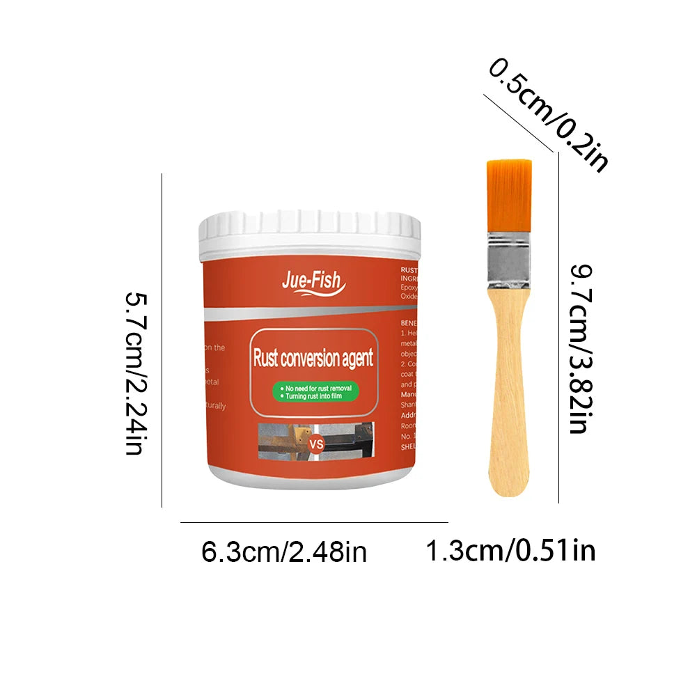100/300g Metal Rust Remover Rust Conversion Agent Anti-corrosion Water Based Metallic Paint Car Coating Primer Rust Inhibitor Vue