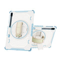 360 Rotating Heavy Duty Samsung Tab S7/S8/S9/S10 Case 11" & 12.4" Tablet Case Vue Light Blue S8 Plus 12.4 inch