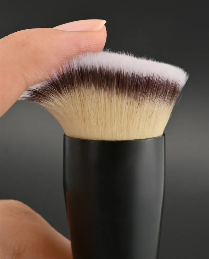 Professional Angle Foundation Makeup Brush Custom Logo Synthetic Hair For Liquid Cream Powder Emulsion Contouring Face Brush Vue sample 1pcs