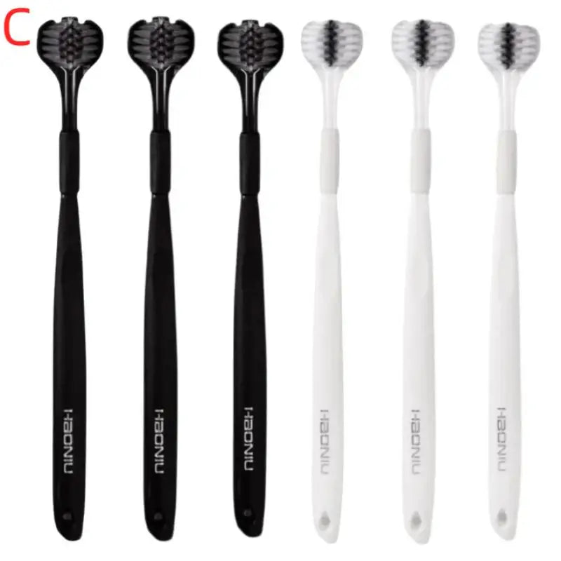 U-Shaped Three-Sided Toothbrush Set Soft Bristles for Gentle and Effective Oral Hygiene Vue 6pcs C