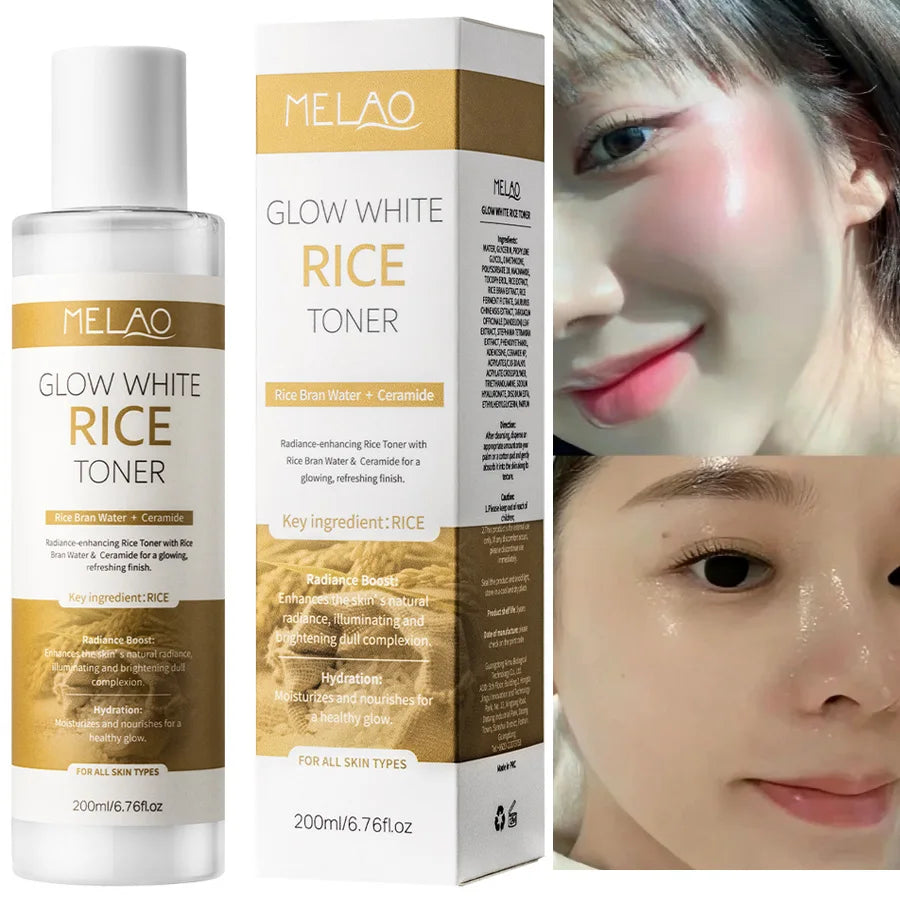 200ml Rice Toner Moisturizing Skin Care Hydrating soothing Gentle Nourishing Brightening For Young Glowy Korean Skin Care Vue Default Title