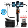 360° Articulating 6mm Borescope Camera 1080P HD | iOS & Android Borescope Inspection Camera Vue 1m Endoscope-1pcs