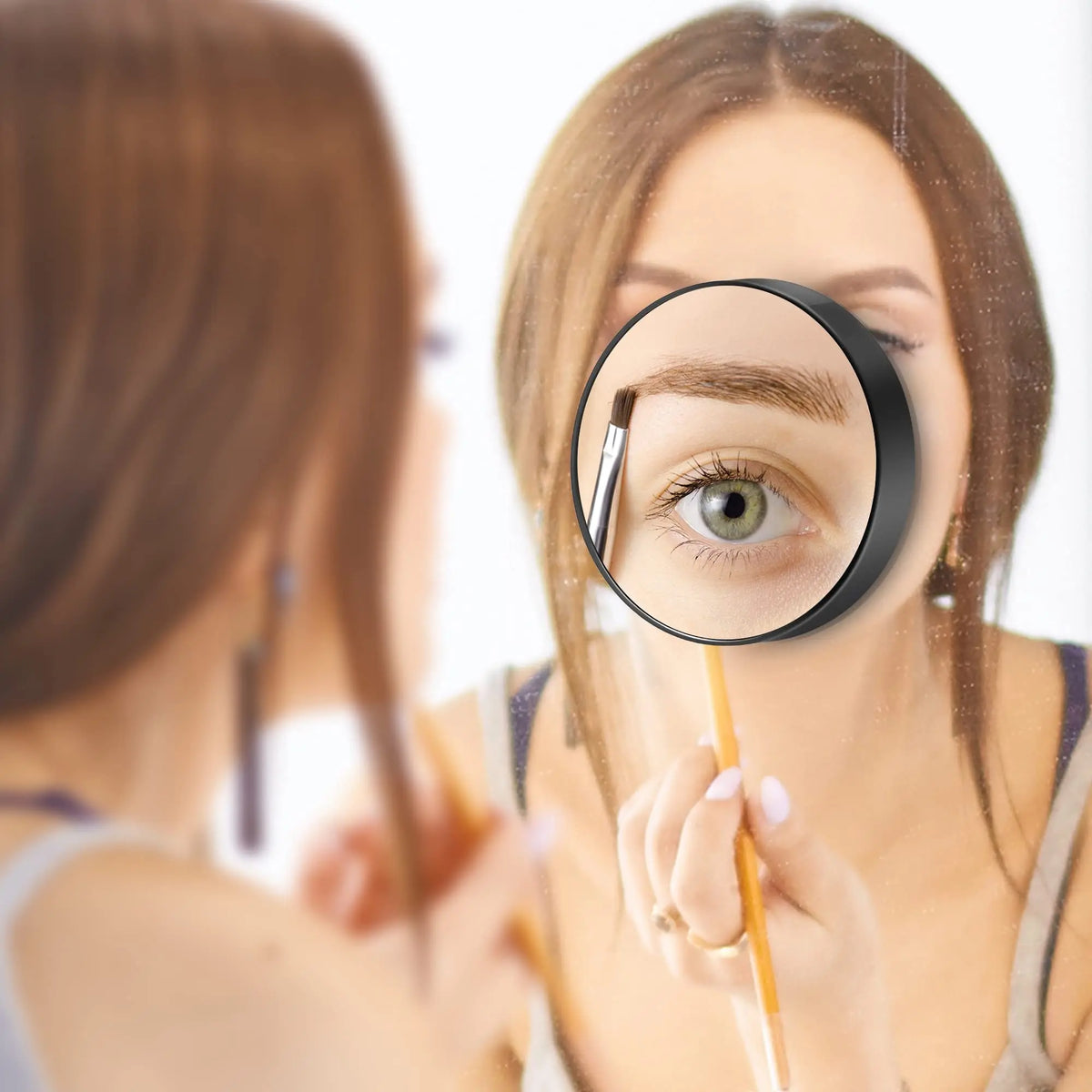 10x Magnification Mirror With Suction Cup Blackhead Magnifying Compact Remove Acne Pores Tool Bathroom Makeup Mirror Vue