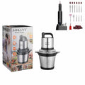 Electric Food Grinder Household Automatic Meat Grinders Vegetables Fruits Nuts Mincer Stainless Steel Bowl Kitchen Appliances Vue with Nail Grinder China Mainland EU