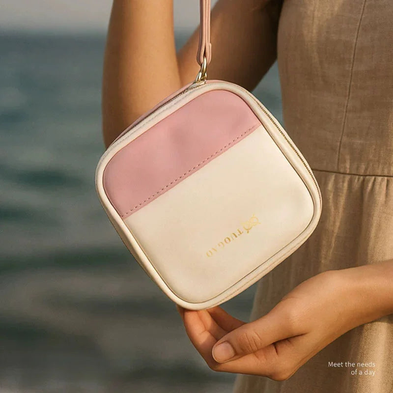 Travel Cosmetic Bag Portable Mini Waterproof Cosmetic Lipstick Storage Bag Multifunctional Clutch Bag Vue