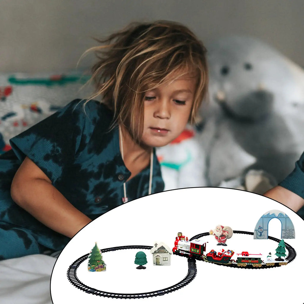 Christmas Train Set with Lights & Sounds – Kids Holiday Gift Christmas Train Set Vue
