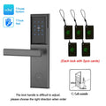 TTlock/ TThotel/ TTrenting Bluetooth Smart Card Digital Keypad Code Password Keyless Door Lock Electronic Vue Black left outside