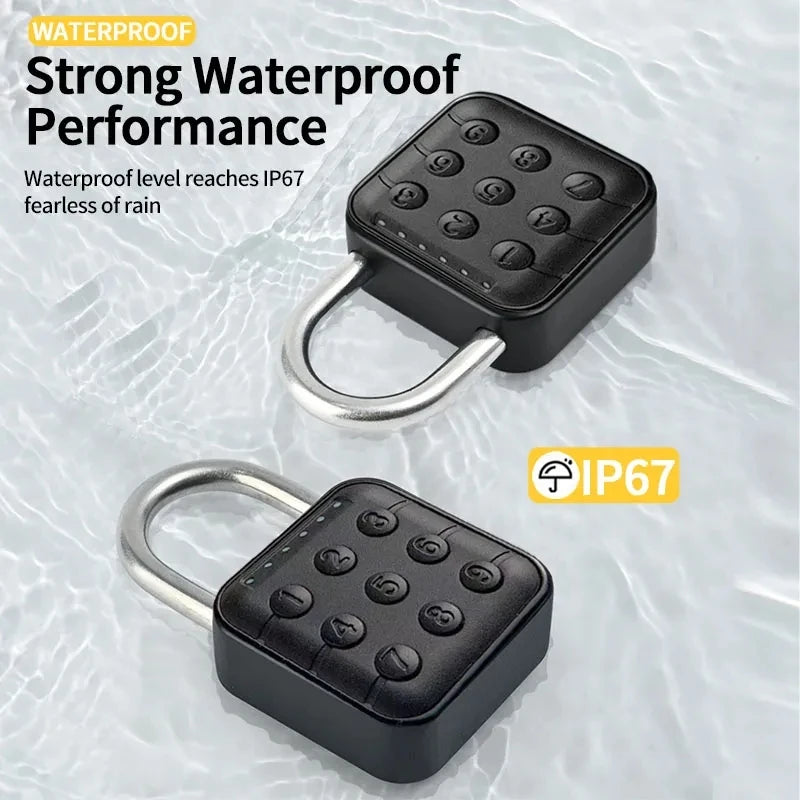 Tuya Bluetooth Smart Biometric Fingerprint Door Lock Keyless Quick Unlock Anti Theft Padlock IP67 Waterproof Home Travel Securit Vue