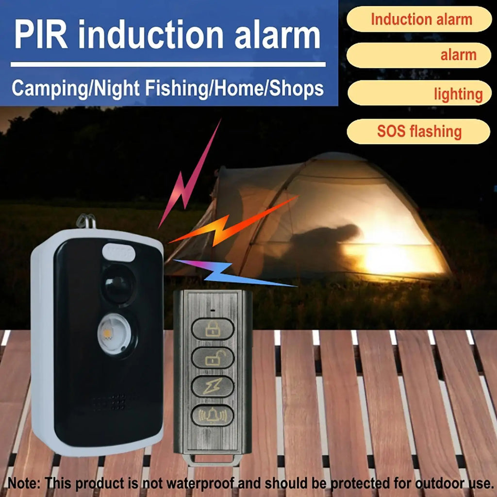 Wp02p Human Infrared Alarm with Remote Control Outdoor Camping Anti-animal Alarm Versatile Safety Defense Device Security Alarm Vue