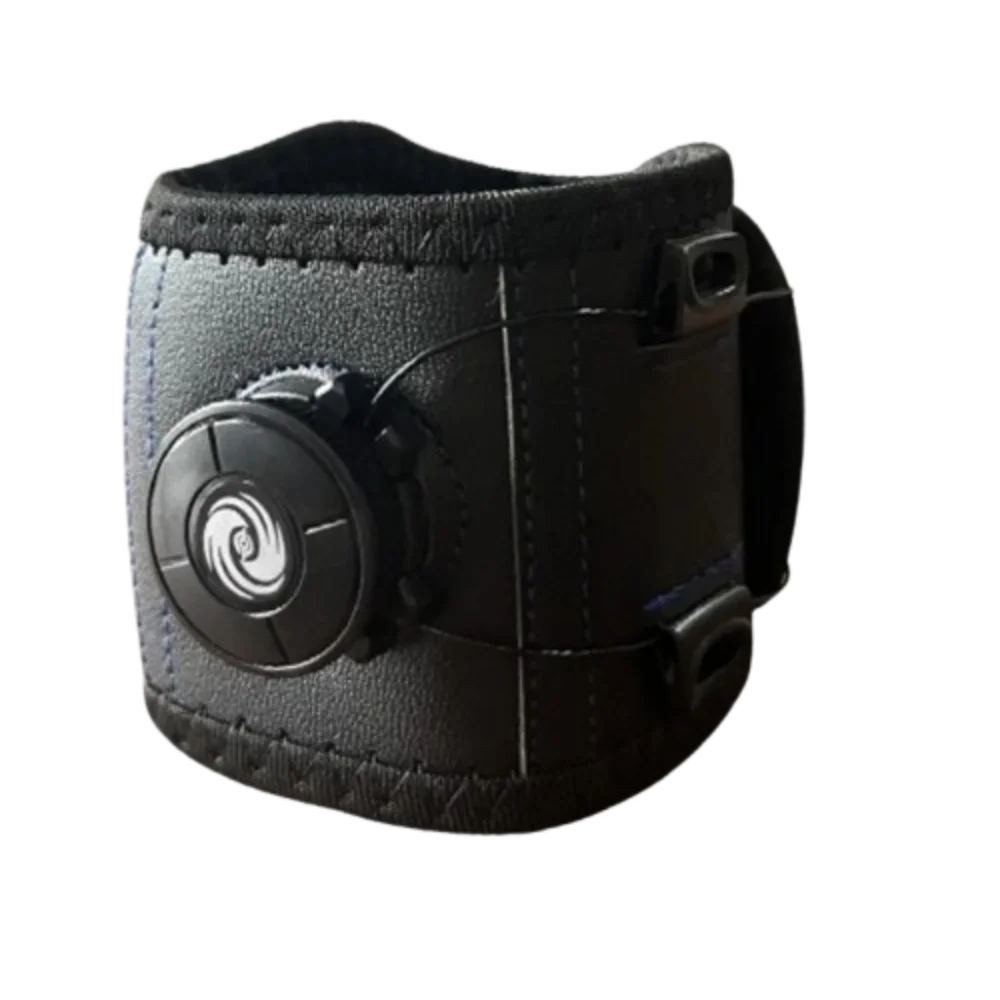 Knob Adjustable Arm Support Band Built-in Silicone Pad Thicken Tennis Elbow Brace Non-slip Pressurized Vue Black
