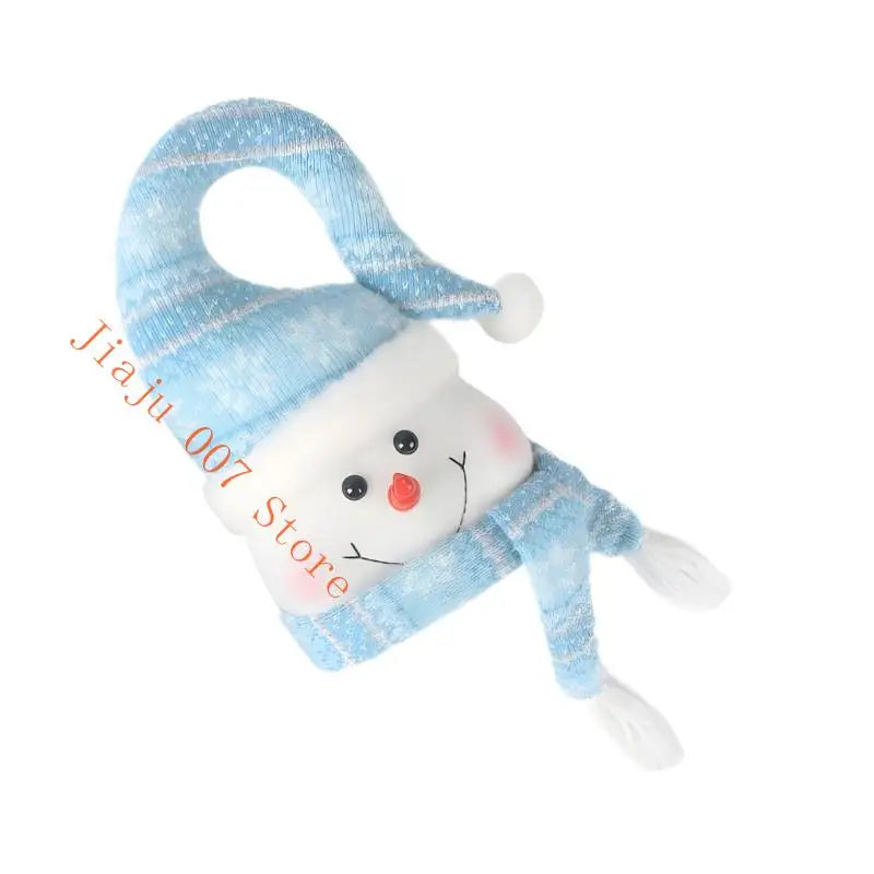 LED Flashing Snowman Hanging Decoration – Fabric Christmas Ornament Christmas Wall Decoration Vue