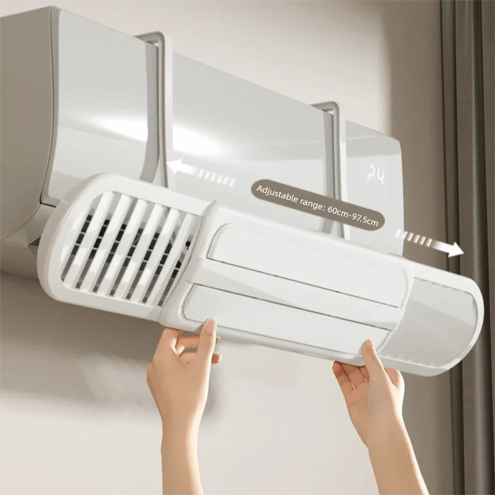 Universal Hanging Air Conditioning Wind Shield Telescopic Anti Direct Blowing Air Conditioning Guide Cover Wind Guide Cover Vue