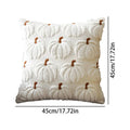 Pumpkin Fall Decorative Pillow Covers - Seasonal Throw Pillowcases for Couch, Sofa, Bed, Car and Photo Backdrop Vue White