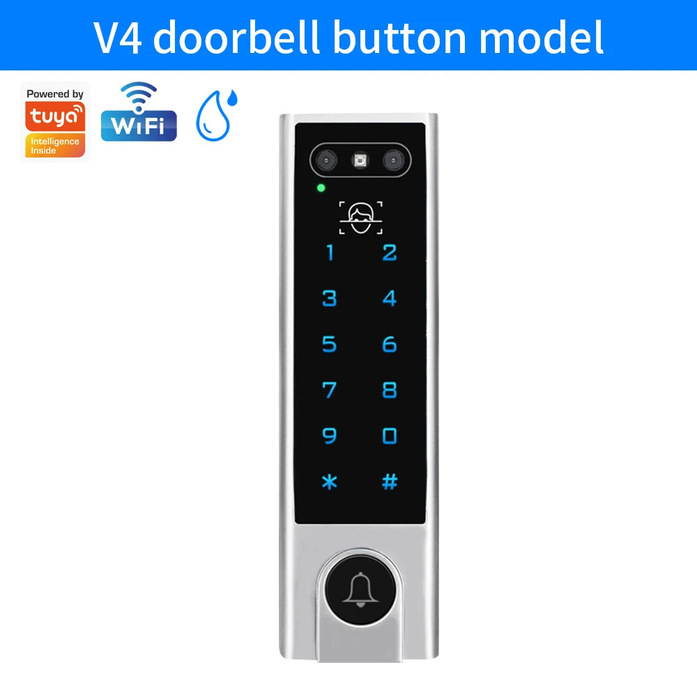 WIFI Face Wiegand 26-34 Recognition Fingerprint 125KHZ/13.56MHZ RFID Access Control Machine Card Reader Work With Tuya APP Vue V4-EM-wifi