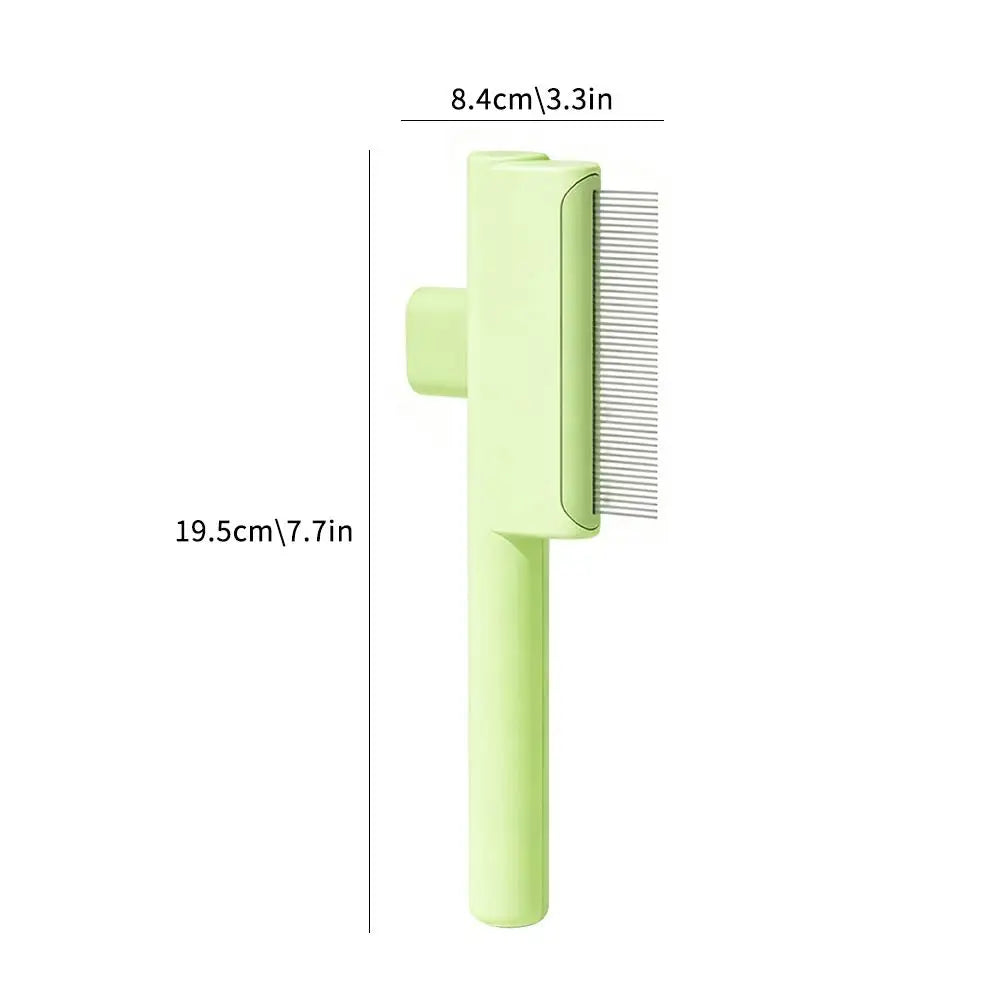 Dual Length Stainless Steel Teeth Comb Dematting Grooming Tool Pet Brush for Long Short Hair Dogs Cats Vue