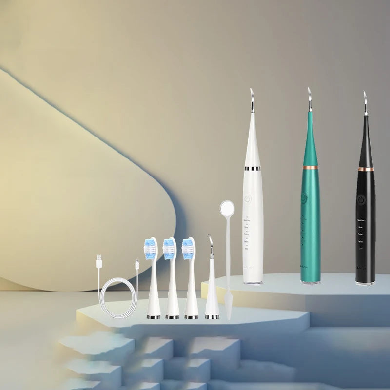 Sonic Electric Toothbrush Teeth Cleaner Dental Teeth Scaler USB Rechargeable Dental Calculus Stains Tartar Plaque Remover Tools Vue