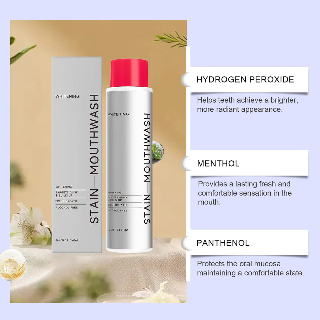 Premium Mouthwash, Gentle Oral Cleansing, Long-lasting Freshness, Bad Breath Care, Refreshing Portable Daily Mouthwash Vue