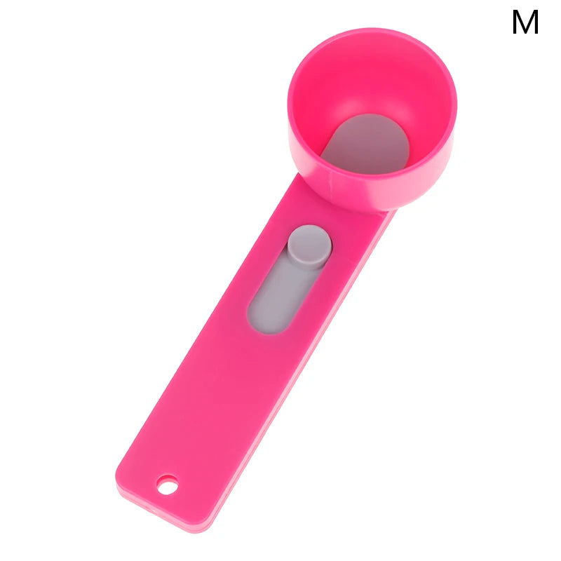 〔CC11〕 No Spill Measuring Spoon Funnel Preparation Of Protein Powder Workout & Sports Drinks, Baby Formula Refill Mess Spill Vue M Pink