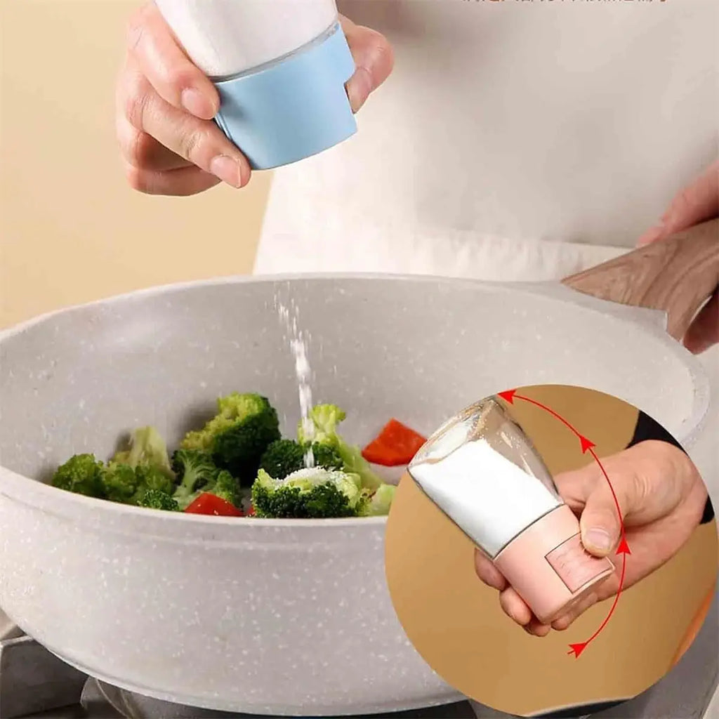 1-20PCS Kitchen Shaker Adjustable Pour Measuring Portion Control Seasoning Spice Dispenser for Home Cooking Dining BBQ Camping Vue