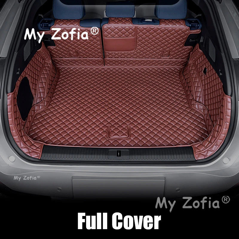 Car trunk mat For Xpeng G6 2024 2025 2026 Car Boot Mat Cargo Protection Leather Trunk Mat Interior Modification Accessories Vue No Logo - B