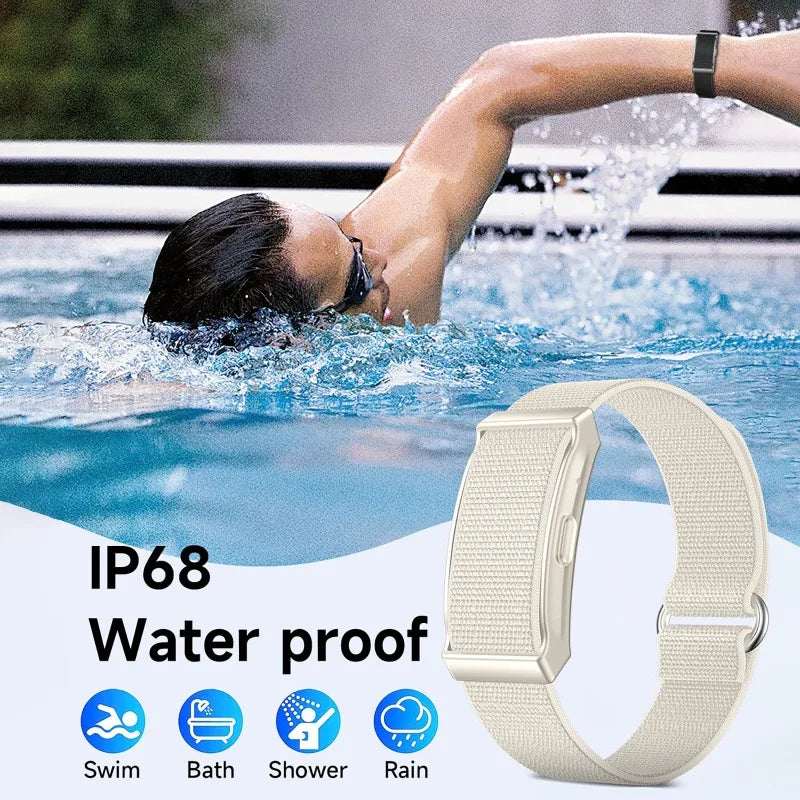 Health Smart Bracelet for Couples Heart Rate Monitor Activity Fitness Tracker Men Women Sports Waterproof Wristbands NO Screen Vue