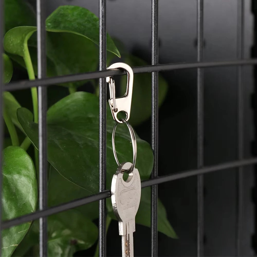 4/10Pcs Carabiner D-Ring Key Chain Spring Clips Mini Aluminium Alloy Hang Buckle Survival EDC Gear Outdoor Camping Keyring Tool Vue